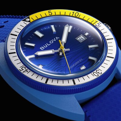 Bulova Snorkel Quartz 98B445 Blue Tang Fish
