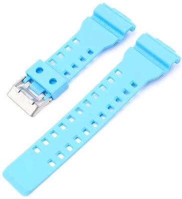 Plastic horlogeband Ricardo Cassola 16mm (voor Casio G-Shock GA-100, GA-110, GD-120, GLS-100), blauw