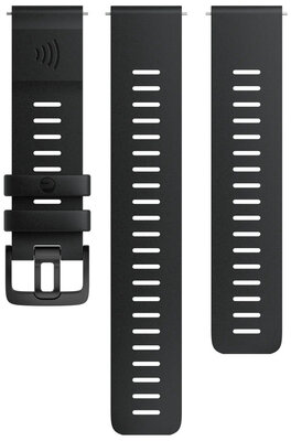 Polar Siliconenband 22 mm, zwart, maat S, M/L, snelsluiting, betaling
