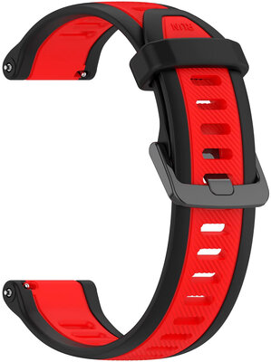 Siliconen band Ricardo 20mm (Garmin Venu, Venu Sq, Venu Sq 2, Venu 2 plus, etc.), rood, Quick Release