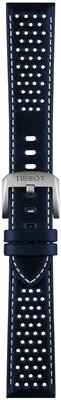 Leren riempje Tissot T852.050.051 20mm, blauw