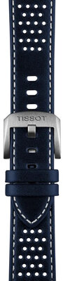 Leren riempje Tissot T852.050.051 20mm, blauw