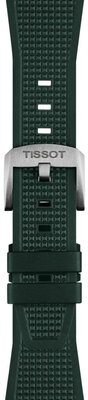 Rubberen bandje Tissot T852.050.987 (voor het model Tissot PRX 40mm), groen