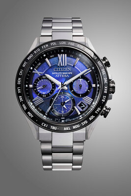 Citizen Satellite Wave Attesa Eco-Drive CC4075-50L Unite With Blue Limited Edition 2400pcs