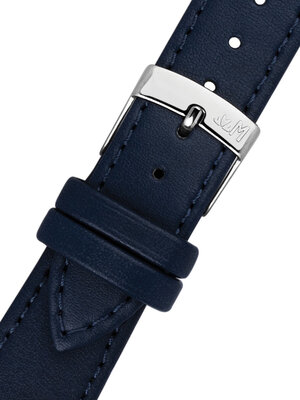 Leren riem Morellato Point 0112419.062 S, blauw, veganistisch materiaal