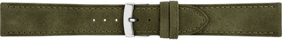 Leren horlogeband Morellato Timo 5964E12.073 M, groen, veganistisch materiaal