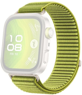 nylon horlogeband Ricardo Frabosa (voor Huawei Watch Fit 3, 4, 4 Pro, 5, 5 Pro), Green