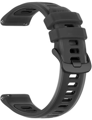 Siliconen bandje Ricardo 22mm (pro Garmin Forerunner 570 (47mm) aj.), zwart, Quick Release