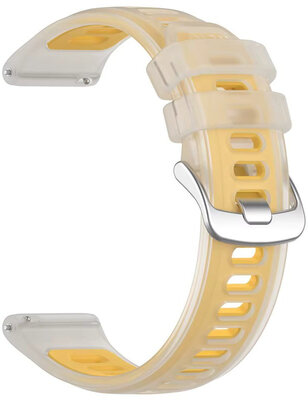 Siliconen bandje Ricardo 22mm (pro Garmin Forerunner 570 (47mm) aj.), geel, Quick Release