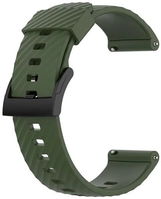 Siliconen bandje Ricardo 24mm (pro Garmin Venu X1), groen, Quick Release