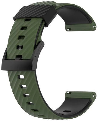 Siliconen bandje Ricardo 24mm (pro Garmin Venu X1), groen V2, Quick Release