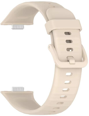 siliconen horlogeband Ricardo Lavarone (voor Huawei Watch Fit 3, 4, 4 Pro, 5, 5 Pro), Beige