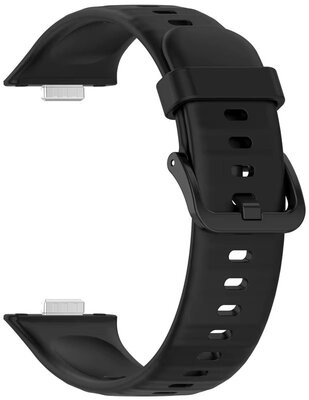 siliconen horlogeband Ricardo Lavarone (voor Huawei Watch Fit 3, 4, 4 Pro, 5, 5 Pro), Black