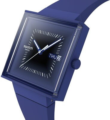 Swatch Squarely Blacklight SO34N700
