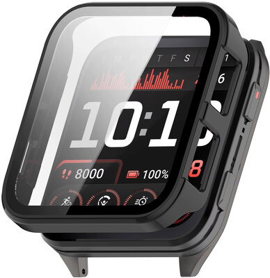 Beschermhoes (pro Garmin Venu X1), kunststof, zwart + glas
