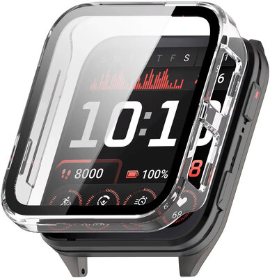 Beschermhoes (pro Garmin Venu X1), kunststof, transparant + glas