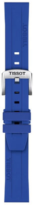 Siliconen bandje T852.051.023 18mm, blauw, Quick Release