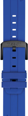 Siliconen bandje Tissot T852.050.991 22mm, blauw, Quick Release