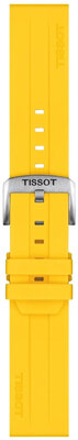 Siliconen bandje Tissot T852.050.993 22mm, geel, Quick Release