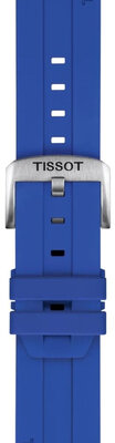 Siliconen bandje Tissot T852.051.021 22mm, blauw, Quick Release