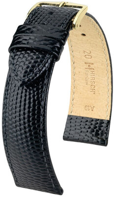 Leren riem Hirsch Rainbow L 12322650NQ-1, zwart, kalfsleer, lengte L