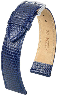 Leren riem Hirsch Rainbow L 12322680NQ-2, blauw, kalfsleer, lengte L