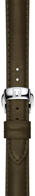 Leren riempje Tissot T852.046.066 15mm, groen, Quick Release