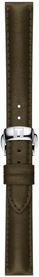 Leren riempje Tissot T852.046.066 15mm, groen, Quick Release
