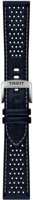 Leren riempje Tissot T852.051.015 22mm, blauw, Quick Release