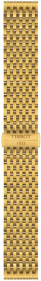 Stalen armband Tissot T852.049.487 20mm, gouden, Quick Release