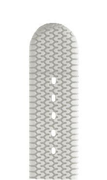 Siliconenband Hirsch Racing L 40238800-2, wit, lengte L