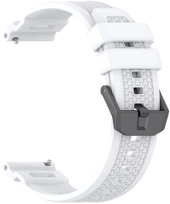 Siliconen bandje Ricardo 24mm (pro Garmin Venu X1), wit, Quick Release
