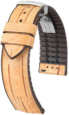 Kunstlederen riem Hirsch Birch 0921045190-2, beige, Quick Release