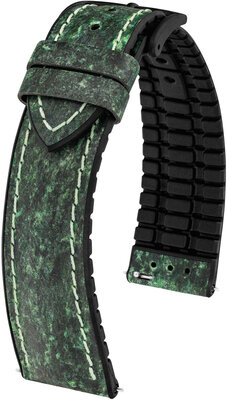 Leren riem Hirsch Stone L 0925044040-5, groen, lengte L, snelsluiting