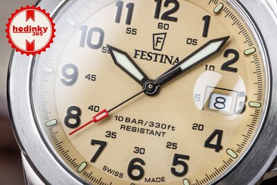 Festina Swiss Made Field 20081/1 (+ 2 vervangende horlogebanden)