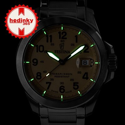Festina Swiss Made Field 20081/1 (+ 2 vervangende horlogebanden)