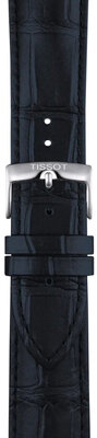Leren riempje Tissot T852.051.025 22mm, blauw, Quick Release