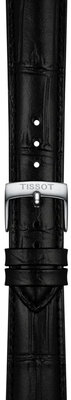 Leren riempje Tissot T852.051.027 18mm, zwart, Quick Release