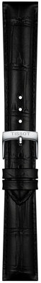 Leren riempje Tissot T852.051.027 18mm, zwart, Quick Release