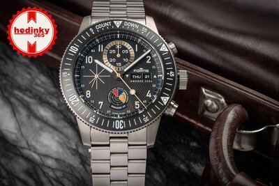 Fortis Novonaut N-42 Automatic Chronograaf Amadee-24 F2040016 Limited Edition 100pcs (+ vervangende horlogeband)