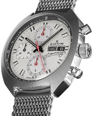 Edox Sportsman Automatic Chronograph 01132 3G BEAN Juan Manuel Fangio Limited Edition 115pcs (+ reserveriempje)