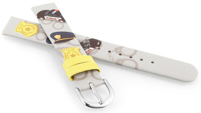 Kunstlederen riem JVD RJ7232.3 14mm, grijs, kinderen