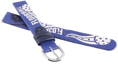Kunstlederen riem JVD RJ7234.3 14mm, blauw, kinderen