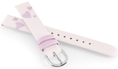 Kunstlederen riem JVD RJ7237.1 14mm, roze, kinderen