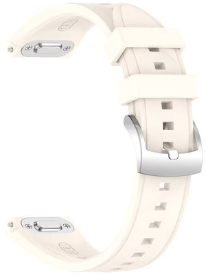 Siliconen horlogeband Ricardo 18mm (voor Huawei Watch GT 6, 41mm), beige, QuickRelease