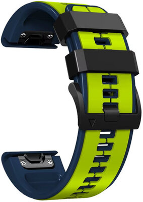 Siliconen bandje Ricardo 22mm (pro Garmin Fenix 8/7/6 (47mm), Epix 2 aj.), geel V2, QuickFit