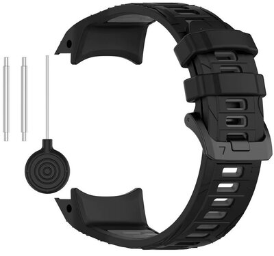 Siliconen bandje Ricardo 22mm (pro Garmin Instinct 3, 45mm), zwart