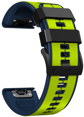 Siliconen bandje Ricardo 26mm (pro Garmin Fenix 8/7X/6X (51mm), Tactix aj.), geel, QuickFit