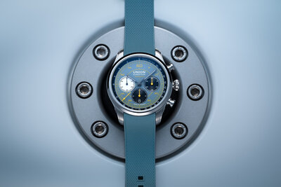 Union Glashütte Belisar Chronograph D009.427.17.042.09 Speedster Limited Edition 388pcs (+ reserveriempje)