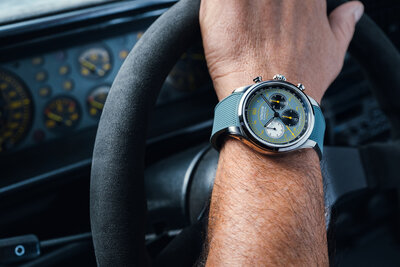 Union Glashütte Belisar Chronograph D009.427.17.042.09 Speedster Limited Edition 388pcs (+ reserveriempje)